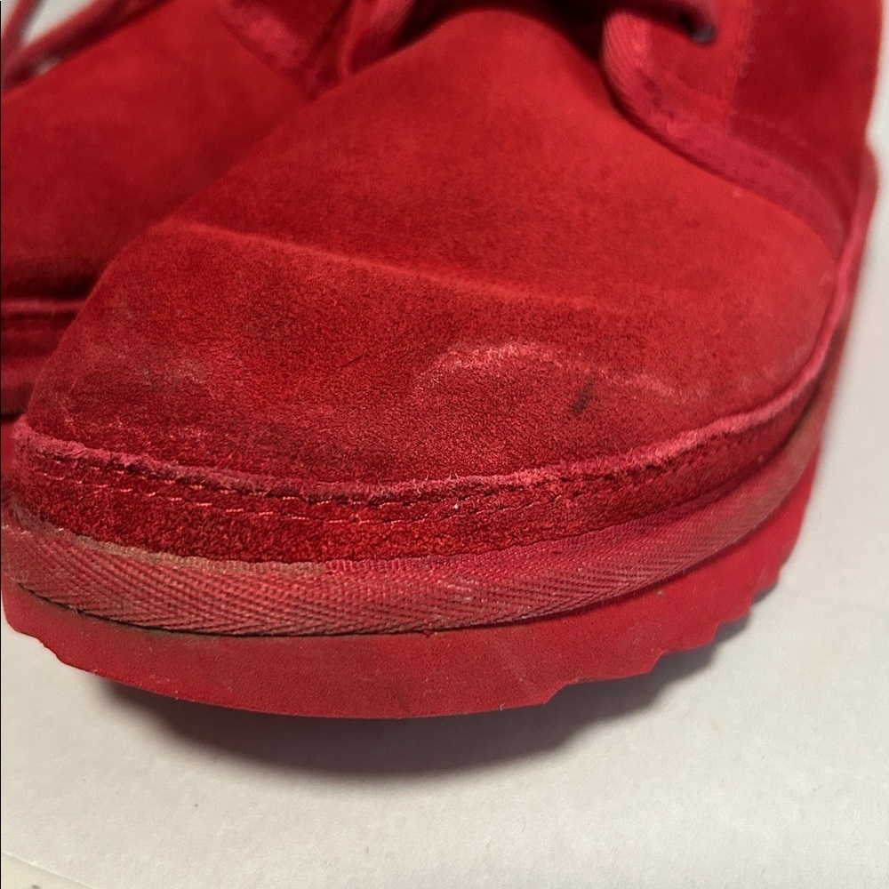 Kids Ugg Neumel II Red Suede Leather Boots Size 5 - Picture 14 of 14